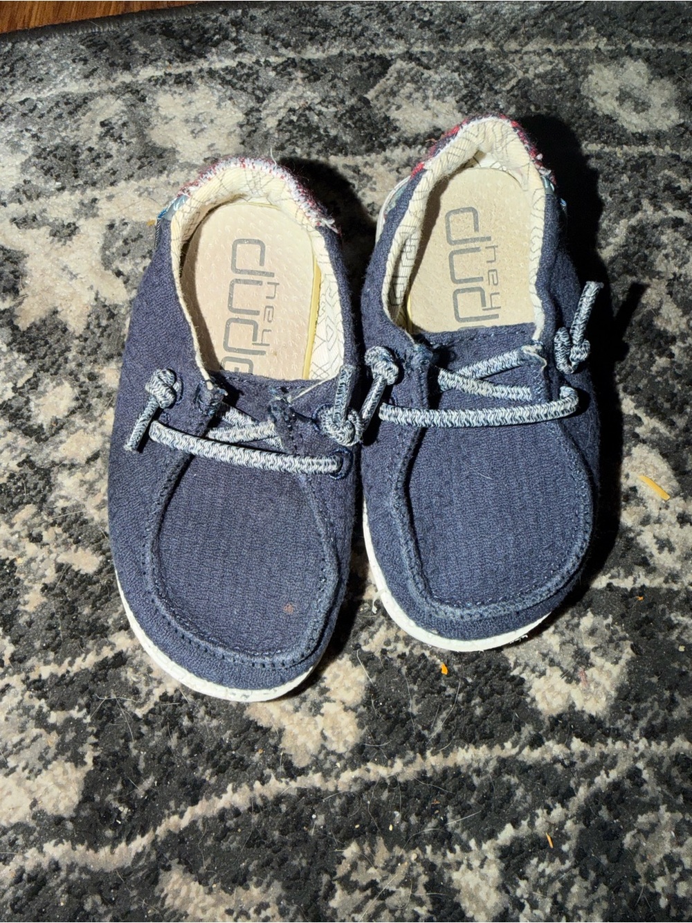 Hey Dude Navy Slip-On Shoes